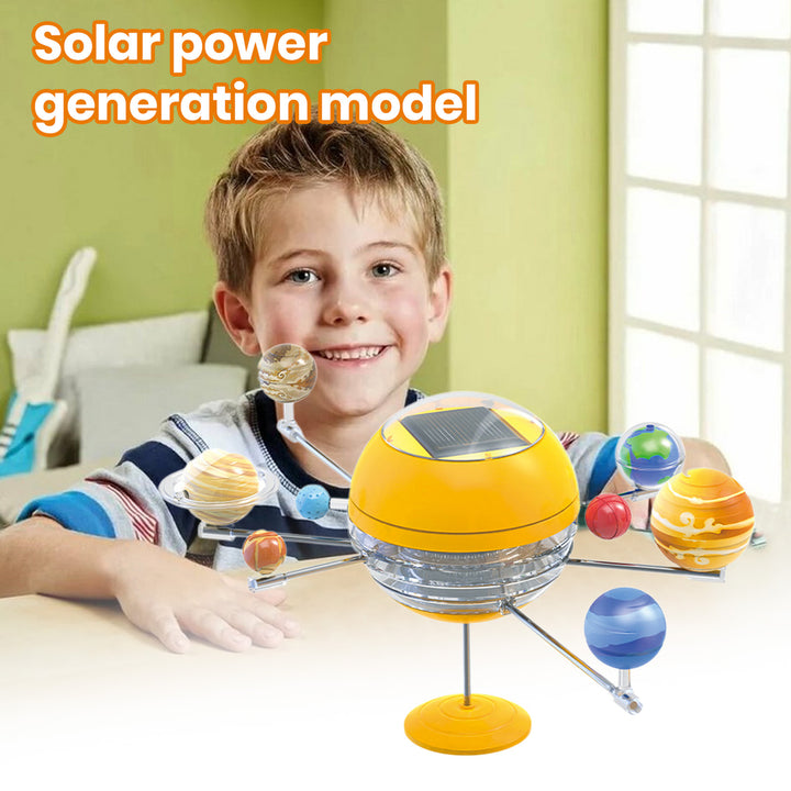 1 Set Solar System Toy with 3D Sun Planets Model Universe Astronomical Science Learning STEM Educational DIY Assembly Image 1