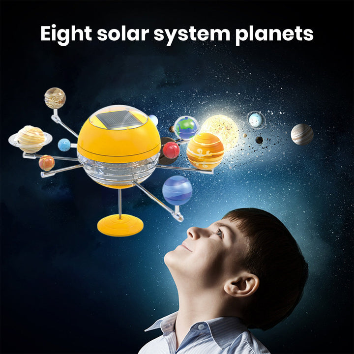 1 Set Solar System Toy with 3D Sun Planets Model Universe Astronomical Science Learning STEM Educational DIY Assembly Image 2