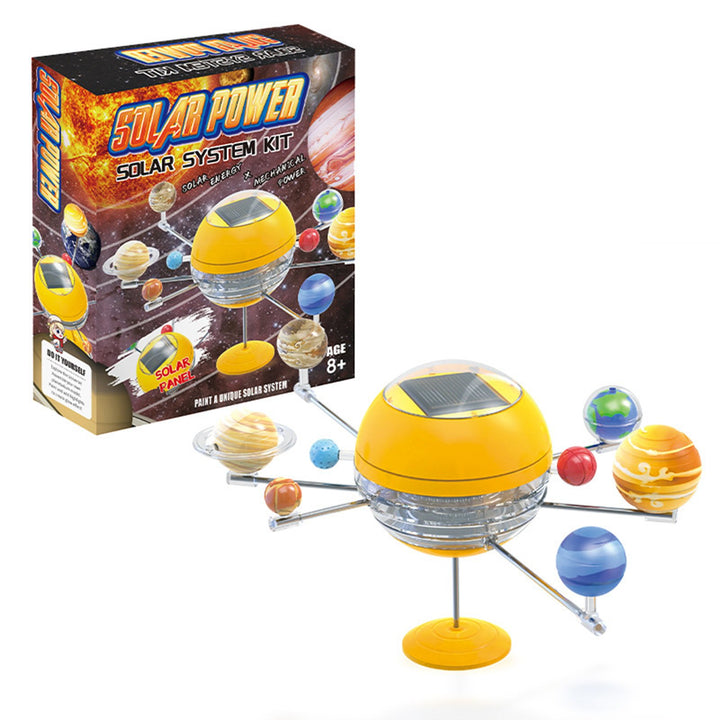 1 Set Solar System Toy with 3D Sun Planets Model Universe Astronomical Science Learning STEM Educational DIY Assembly Image 4