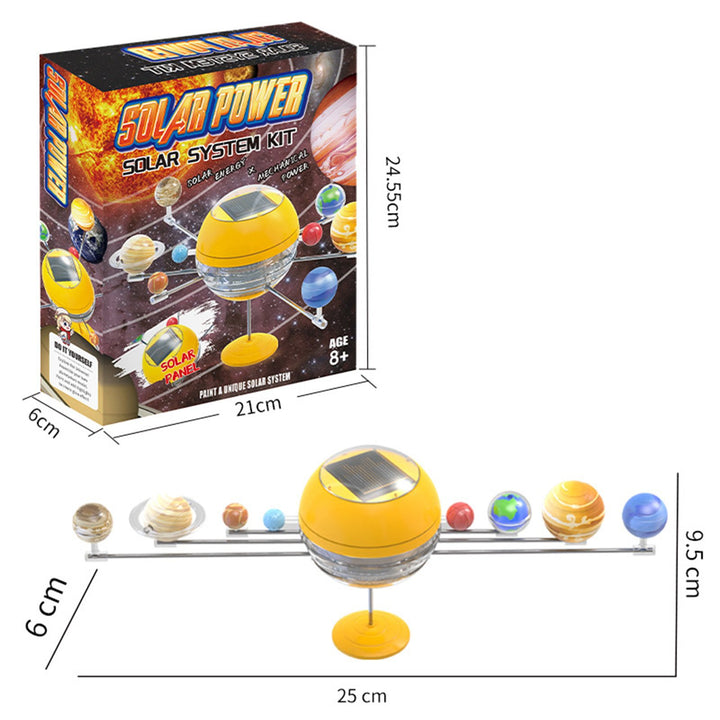 1 Set Solar System Toy with 3D Sun Planets Model Universe Astronomical Science Learning STEM Educational DIY Assembly Image 6