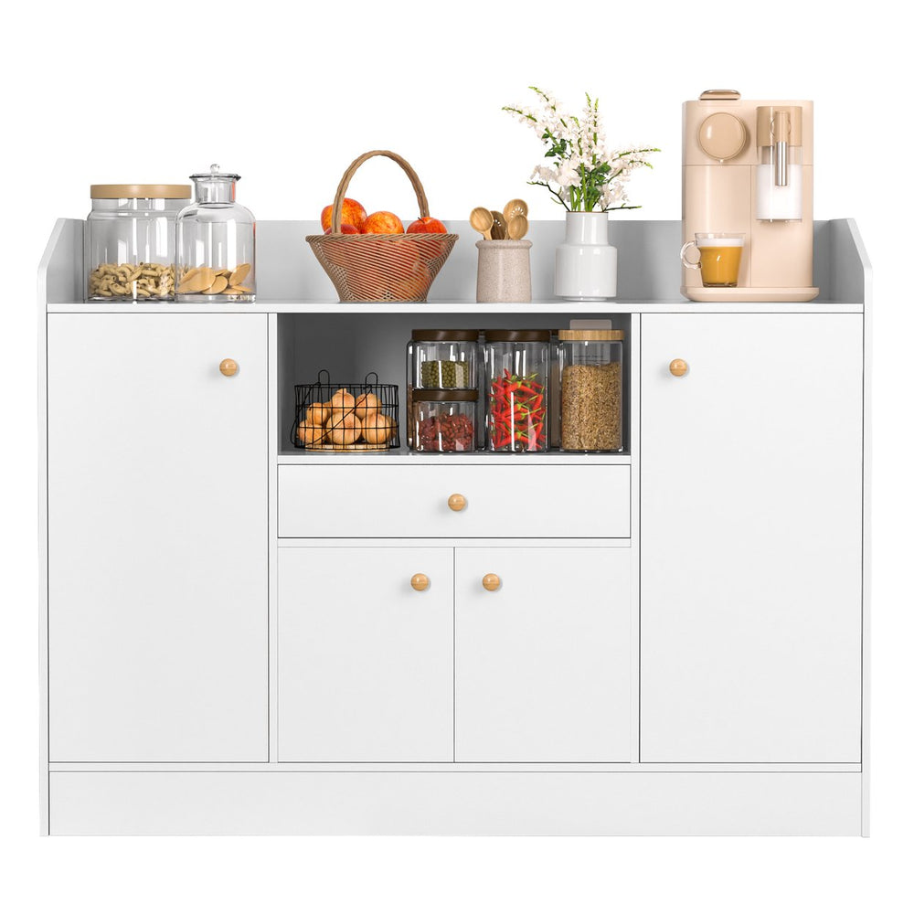 Kitchen Buffet Cabinet Coffee Bar Storage Cabinet Kitchen Storage Cabinet with Drawer and Doors Kitchen Sideboard for Image 2