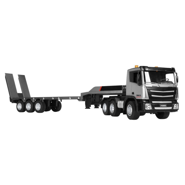 2.4GHz RC Semi Truck 9 Channel Ultra-Long RC Flatbed Truck Toy with LED Light Music 1/24 Kids Electric Remote Control Image 4