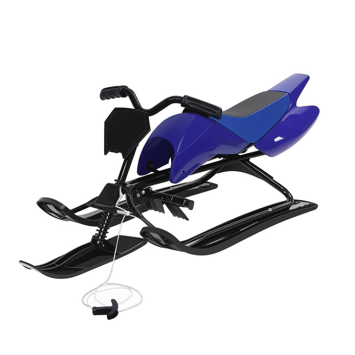 Steering Control Ski Board 220lbs Load-capacity Twin Brakes Adults/Kids Snow Racer Sled Ski Sled Snowboard Winter Sport Image 1