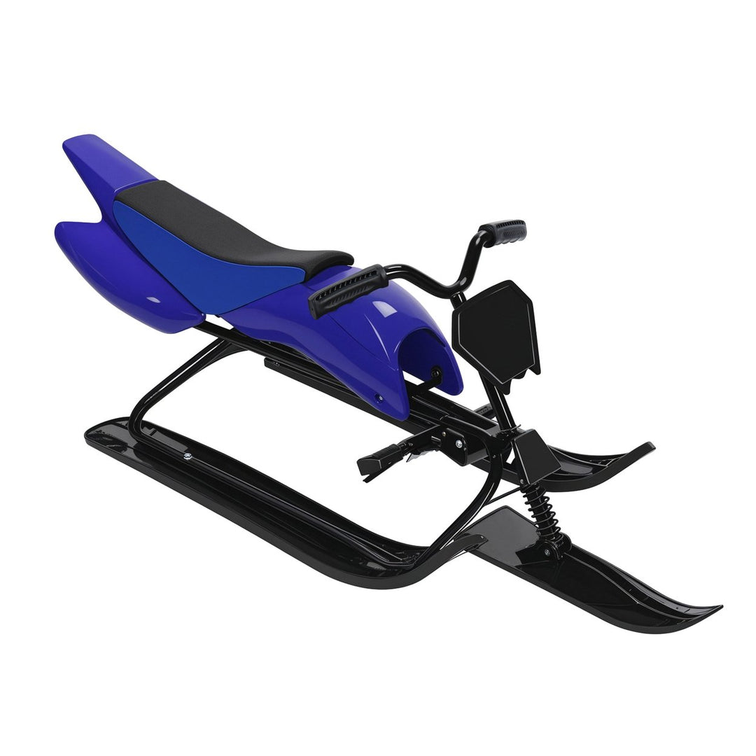 Steering Control Ski Board 220lbs Load-capacity Twin Brakes Adults/Kids Snow Racer Sled Ski Sled Snowboard Winter Sport Image 3