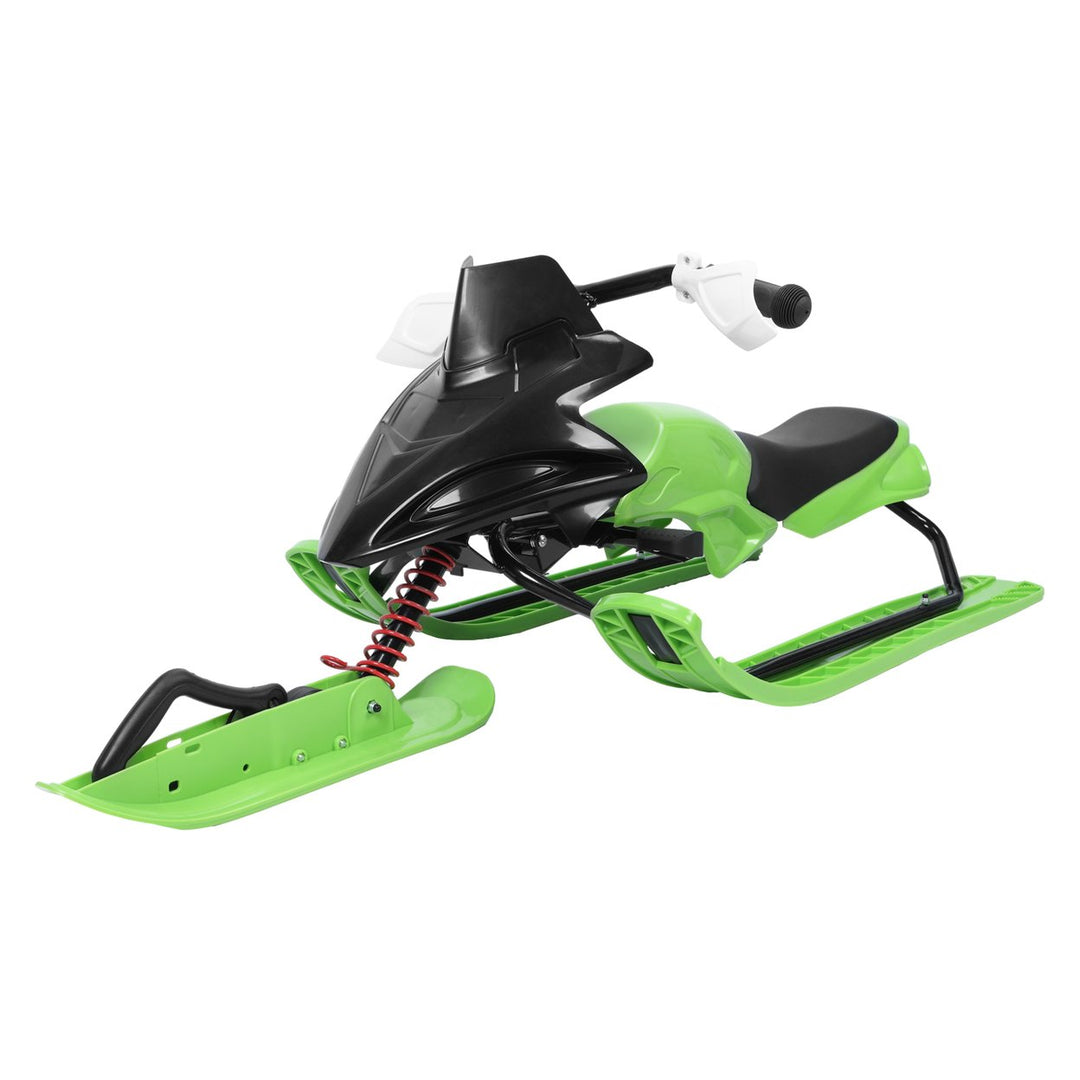 Snow Racer Sled with Sensitive Brake And 3 Gear Adjustable Cushion Winter Outdoor Activity Ski Sled Slider Board for Image 1