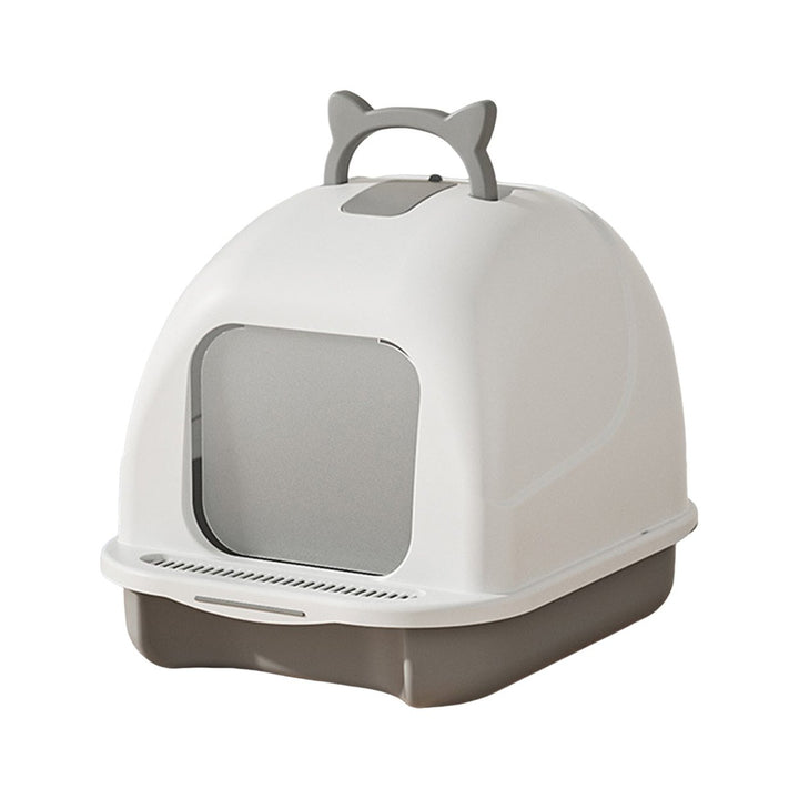 Large Cat Litter Box with Lid Closed Kitten Litter Pan with Litter Scoop Cat Enclosed Toilet Spacious Interior Pet Image 4