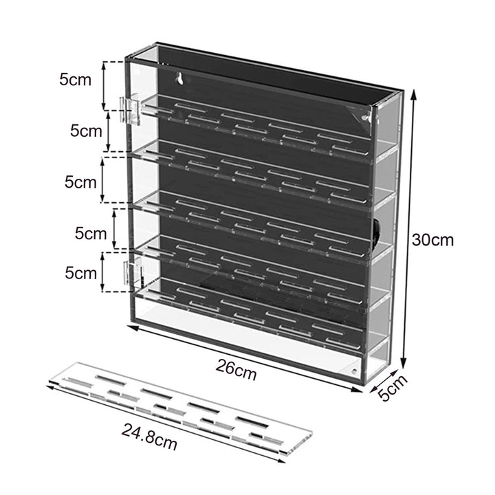 Acrylic Coin Display Box 5 Layers Large Capacity Challenge Coin Showcase Holder Clear Coin Badge Medal Display Image 4