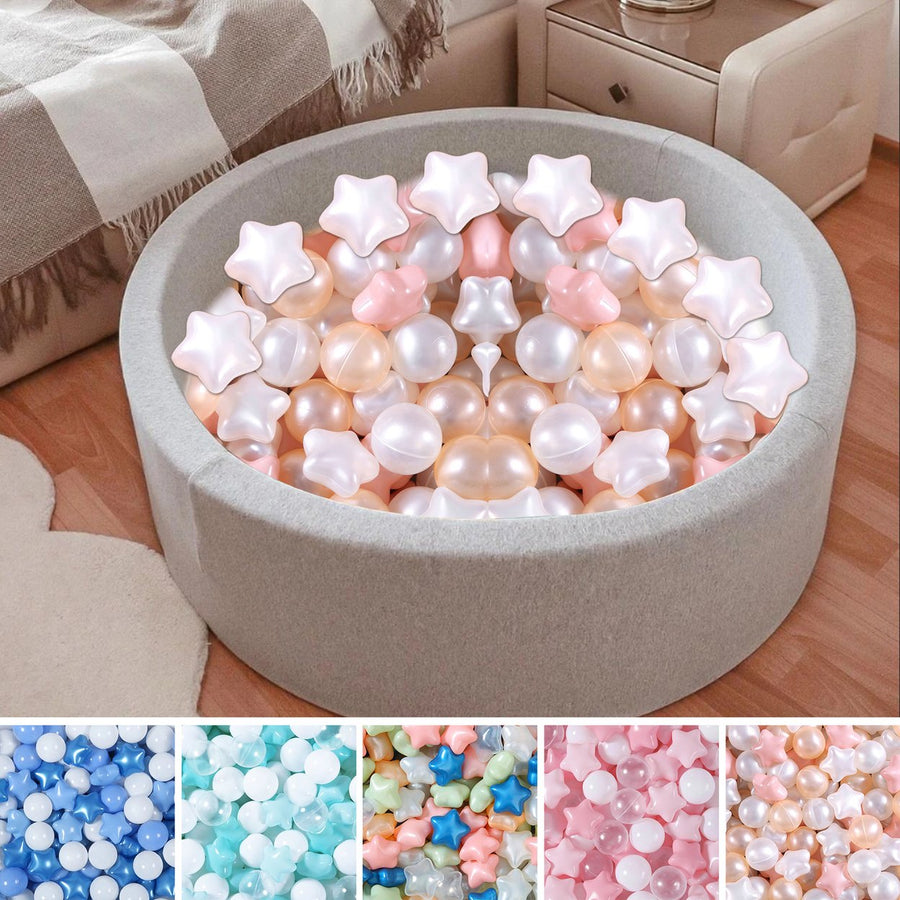 50Pcs/Set 5.5CM Colorful Pit Ball Thickened Crush Proof BPA Phthalate Free Safe Indoor Outdoor Baby Toddler Kids Ocean Image 1