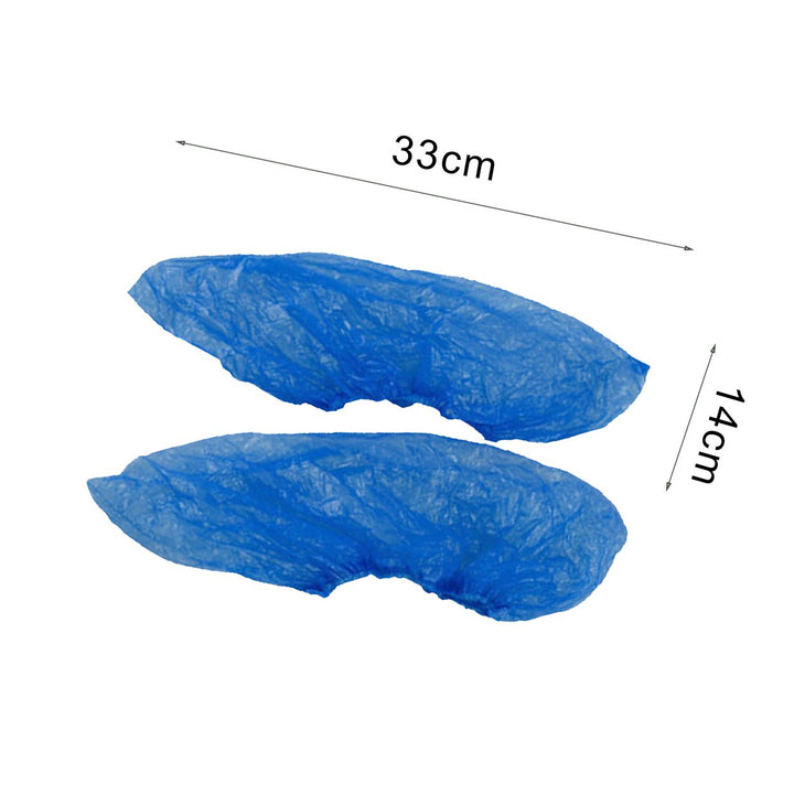 100Pcs Non-Slip Plastic Disposable Shoe Covers Cleaning Protective Overshoes for Hotel Image 4