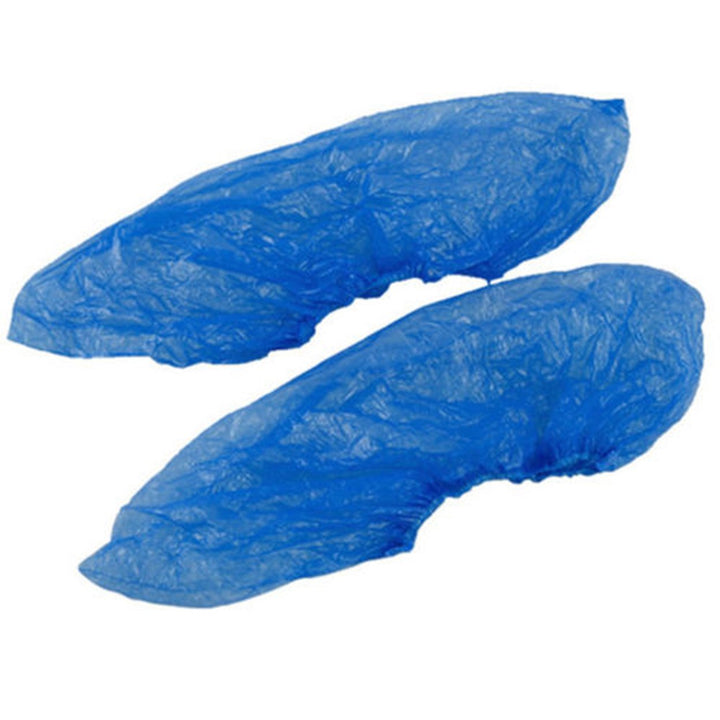 100Pcs Non-Slip Plastic Disposable Shoe Covers Cleaning Protective Overshoes for Hotel Image 11