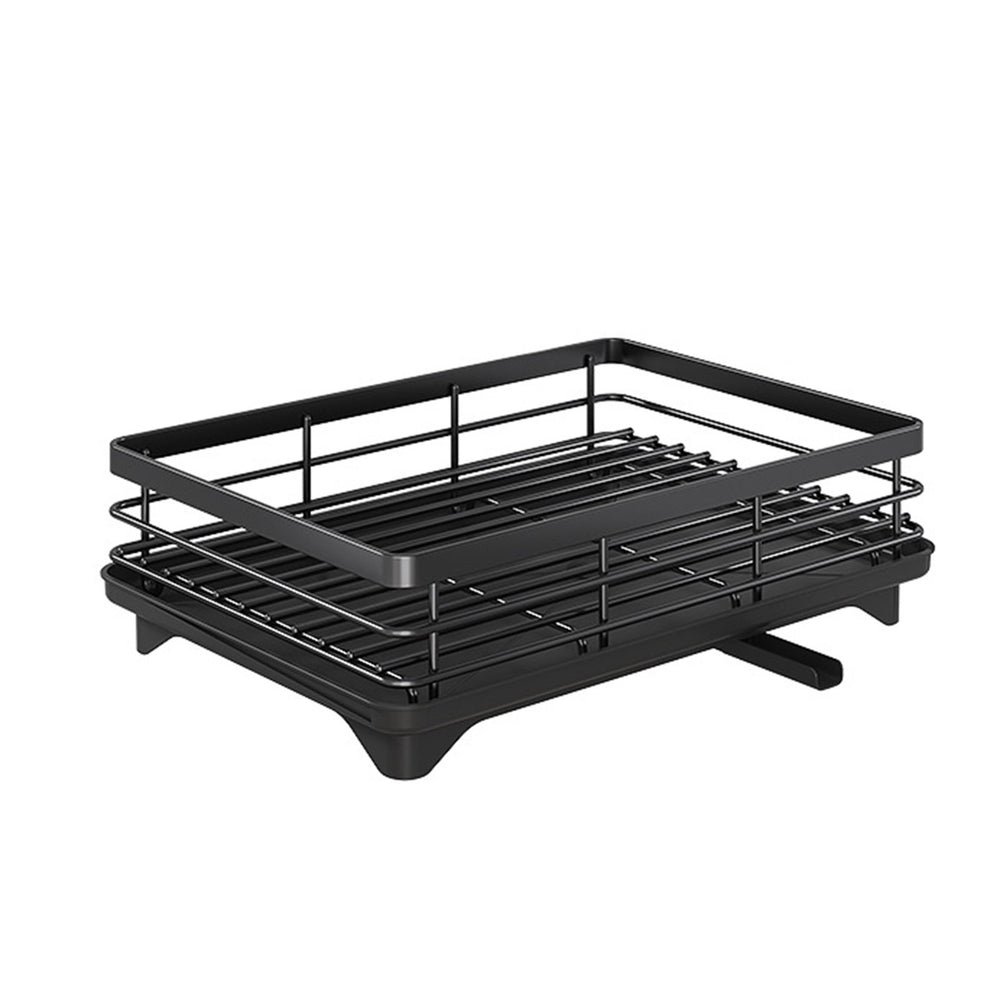 Double Layer Storage Rack Kitchen Counter Drainer Strong Load-bearing Dish Drying Rack with Anti-Rust Coating 2 Tier Image 2