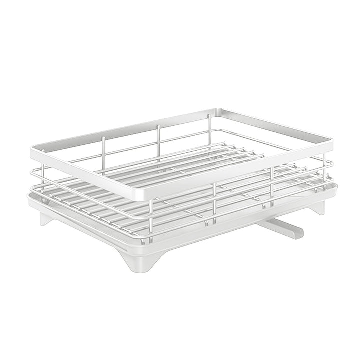 Double Layer Storage Rack Kitchen Counter Drainer Strong Load-bearing Dish Drying Rack with Anti-Rust Coating 2 Tier Image 3