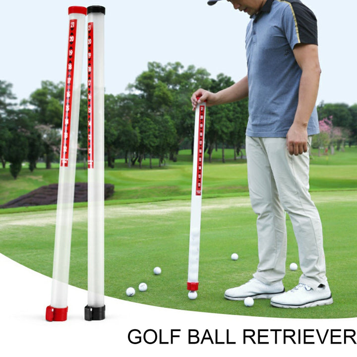 Golf Ball Retriever for Holding 21 Balls Golf Ball Pick-up Sucker Tool Release-Ready Head Plastic Ball Retriever Tool Image 1