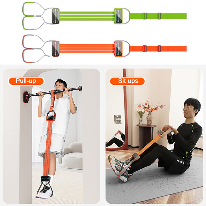 Pull-Up Assistance Band with Digital Counter Elastic Heavy Duty Home Gym Workout Strength Training Horizontal Bar Image 6