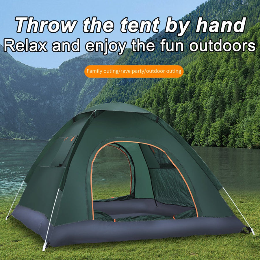 Automatic Outdoor Camping Tent Portable Waterproof UV Protection Breathable Easy Setup Family Seaside Beach Sun Shelter Image 1