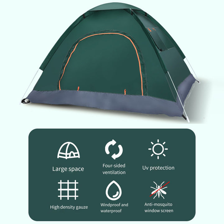 Automatic Outdoor Camping Tent Portable Waterproof UV Protection Breathable Easy Setup Family Seaside Beach Sun Shelter Image 9