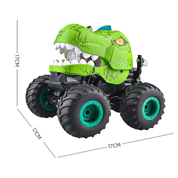 2.4GHz Remote Control Dinosaur Car Toy Light-up Spraying Truck 360 Degrees Rotating RC Stunt Car Crawler Vehicle Image 8