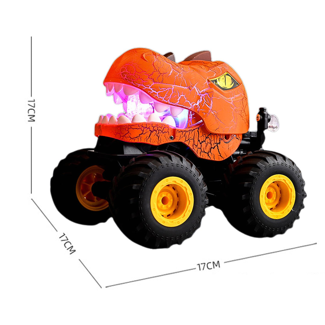 2.4GHz Remote Control Dinosaur Car Toy Light-up Spraying Truck 360 Degrees Rotating RC Stunt Car Crawler Vehicle Image 10