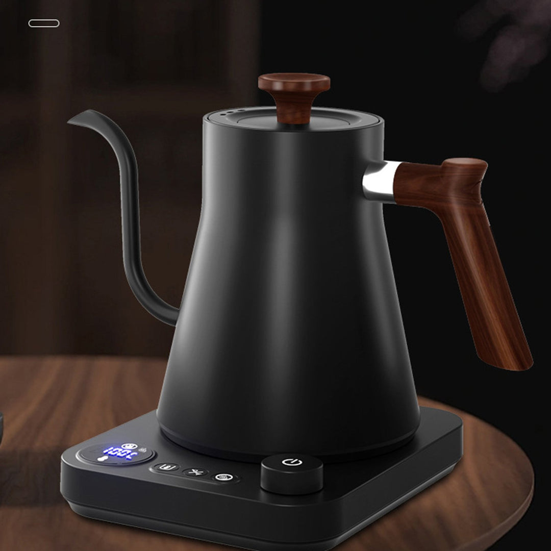 Smart Electric Kettle with Memory Function Gooseneck Design Auto Shut-Off Real-Time Temp Control Hot Water Boiler Quick Image 9