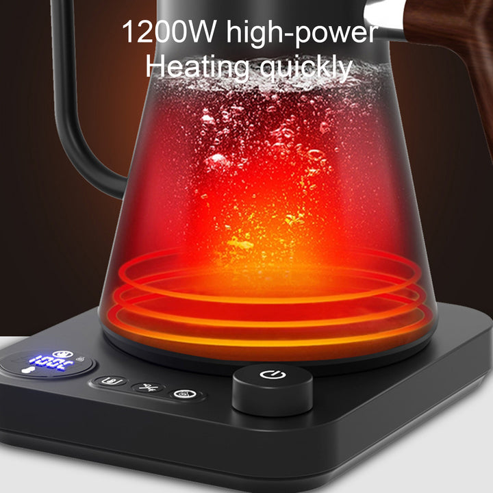 Smart Electric Kettle with Memory Function Gooseneck Design Auto Shut-Off Real-Time Temp Control Hot Water Boiler Quick Image 10