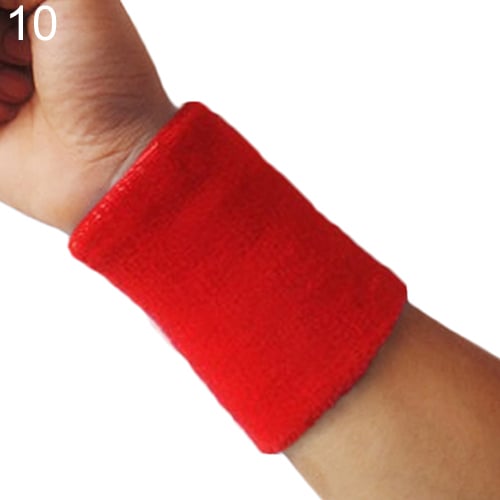 1x Sports Wrist Sweatband Tennis Squash Badminton GYM Basketball Wristband Gift Image 4