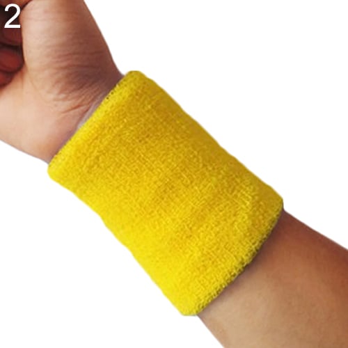 1x Sports Wrist Sweatband Tennis Squash Badminton GYM Basketball Wristband Gift Image 4