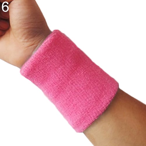 1x Sports Wrist Sweatband Tennis Squash Badminton GYM Basketball Wristband Gift Image 6