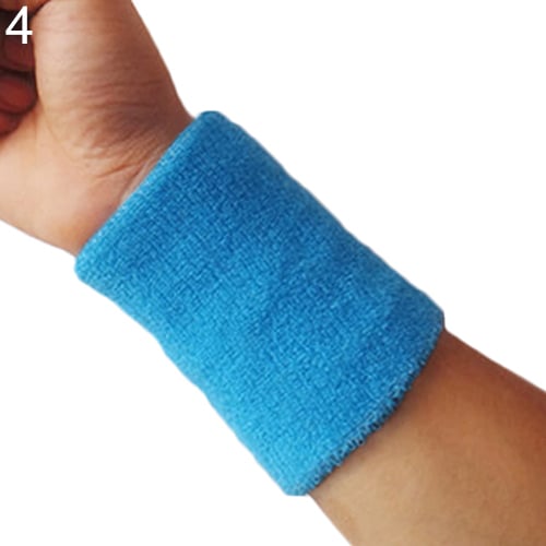 1x Sports Wrist Sweatband Tennis Squash Badminton GYM Basketball Wristband Gift Image 9