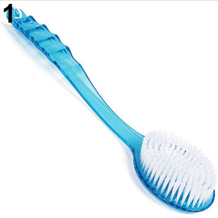 Long Handled Body Bath Shower Back Brush Scrubber Massager Skin Cleaning Tool Image 3