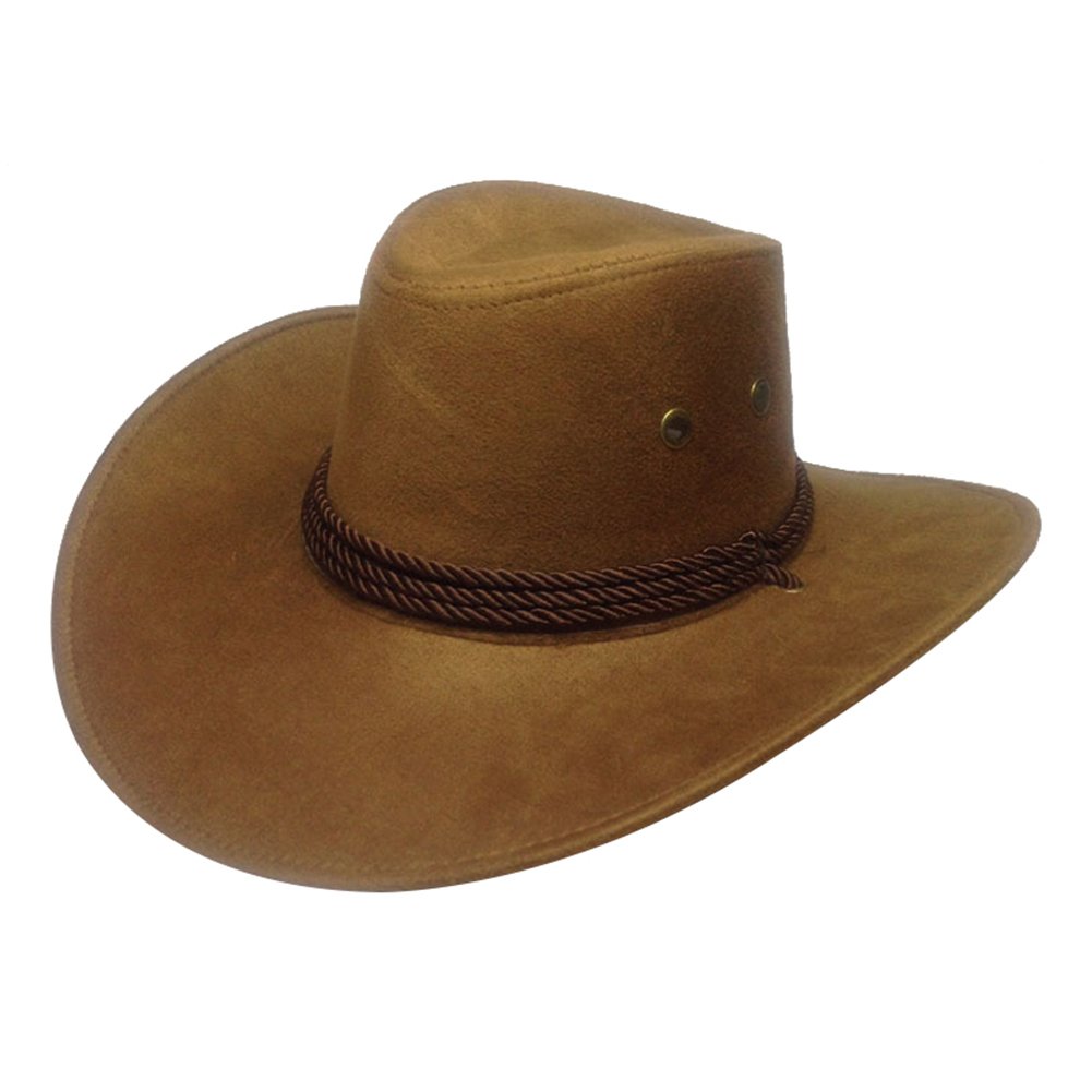 Trilby Cap Cowboy Style Adjustable Wide Brim Jazz Cap Costume Accessory for Horse Riding Image 4