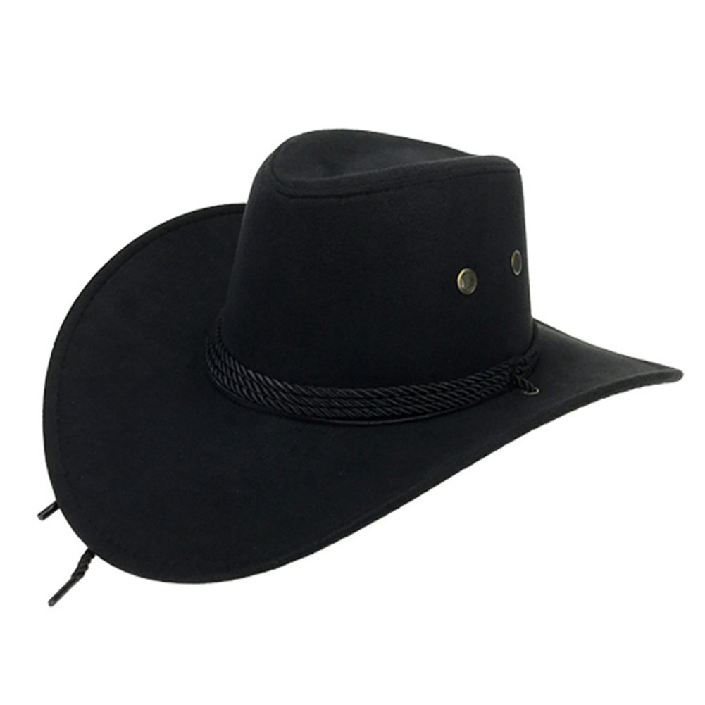 Trilby Cap Cowboy Style Adjustable Wide Brim Jazz Cap Costume Accessory for Horse Riding Image 6