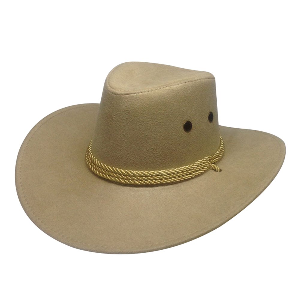 Trilby Cap Cowboy Style Adjustable Wide Brim Jazz Cap Costume Accessory for Horse Riding Image 7