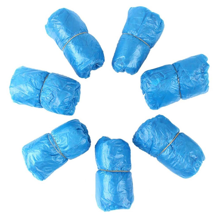 200Pcs Elastic Beam Mouth Disposable Waterproof Shoe Covers Widely Applied Shoe Dust Covers for Rainy Image 6