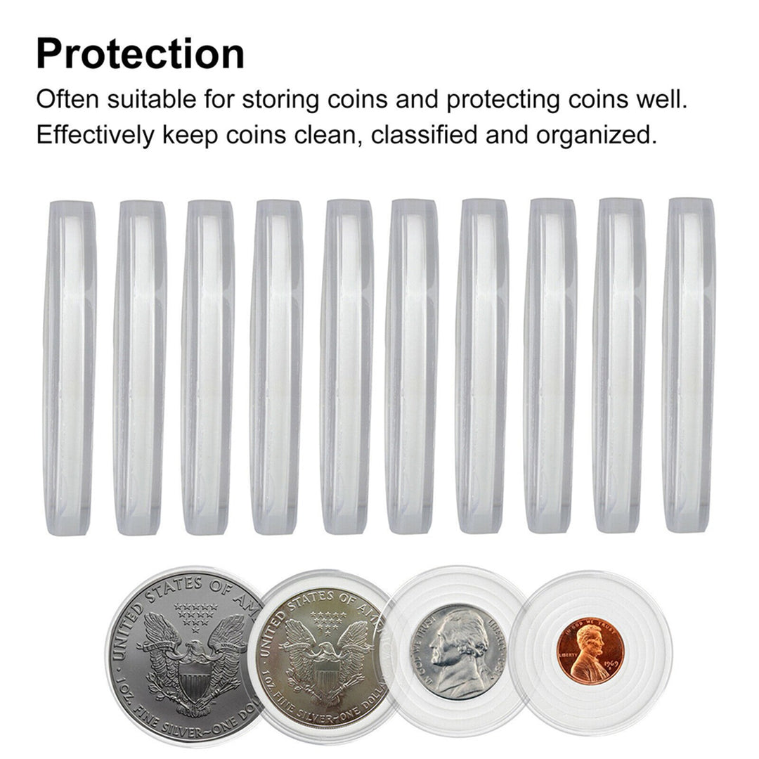 20 Sets 46mm Coin Holder Capsule Protector Collection Clear Coin Storage Box for Awards Ceremony Image 3