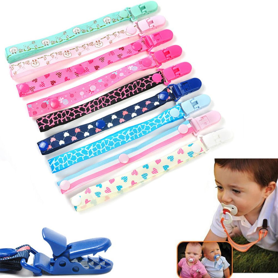 Baby Anti-lost Dummy Pacifier Soother Chain Clip Holder Cartoon Strap Lanyard Image 1