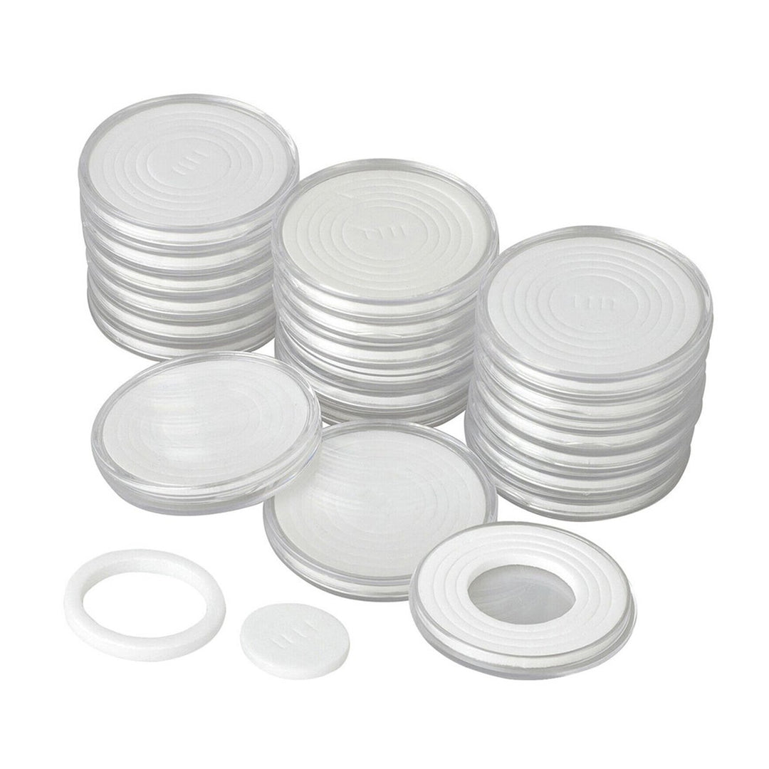 20 Sets 46mm Coin Holder Capsule Protector Collection Clear Coin Storage Box for Awards Ceremony Image 10