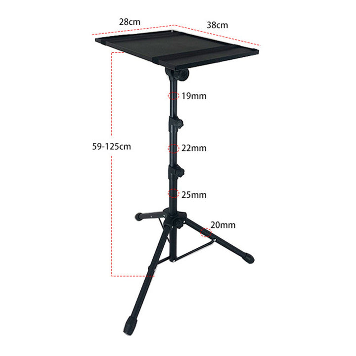 Adjustable Height Projector Stand with Large Platform Foldable Laptop Tripod Stand for Office Home DJ Racks Image 9