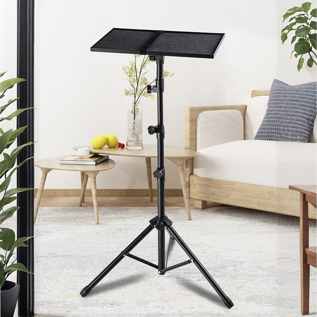 Adjustable Height Projector Stand with Large Platform Foldable Laptop Tripod Stand for Office Home DJ Racks Image 12