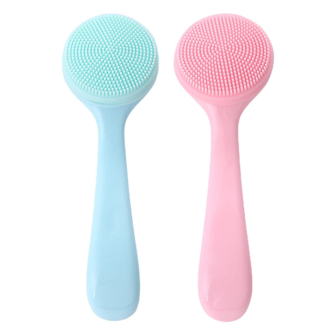 Facial Cleansing Brush Skin-friendly Blackhead Removing Handheld Gentle Exfoliating Facial Cleansing Brush for Girl Image 6