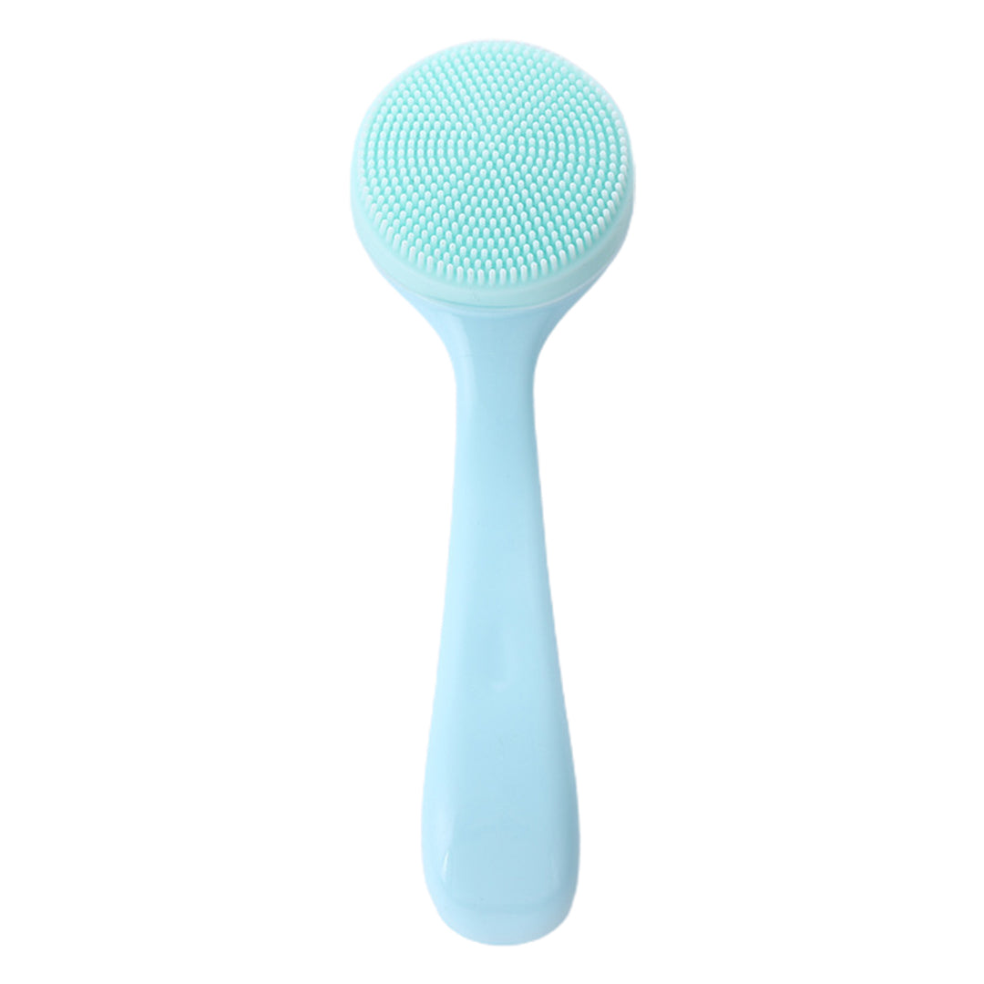 Facial Cleansing Brush Skin-friendly Blackhead Removing Handheld Gentle Exfoliating Facial Cleansing Brush for Girl Image 7