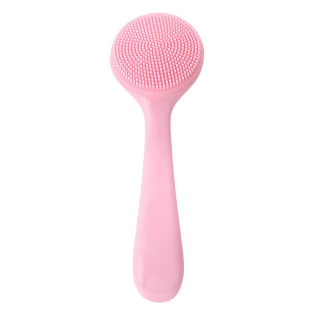 Facial Cleansing Brush Skin-friendly Blackhead Removing Handheld Gentle Exfoliating Facial Cleansing Brush for Girl Image 1