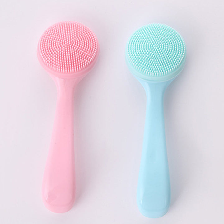 Facial Cleansing Brush Skin-friendly Blackhead Removing Handheld Gentle Exfoliating Facial Cleansing Brush for Girl Image 9