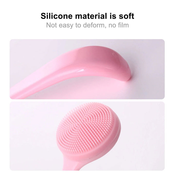 Facial Cleansing Brush Skin-friendly Blackhead Removing Handheld Gentle Exfoliating Facial Cleansing Brush for Girl Image 10