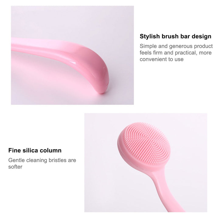 Facial Cleansing Brush Skin-friendly Blackhead Removing Handheld Gentle Exfoliating Facial Cleansing Brush for Girl Image 11