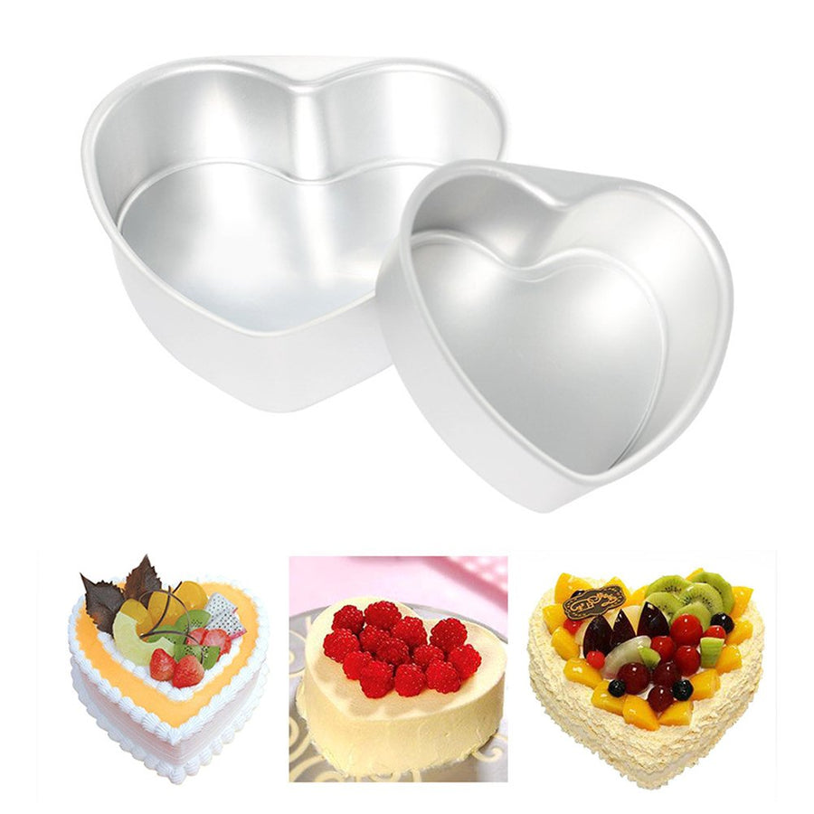 6/8/10 Inch Heart Shape Non-stick Removable Bottom Baking Pan Kitchen Cake Mold Image 1