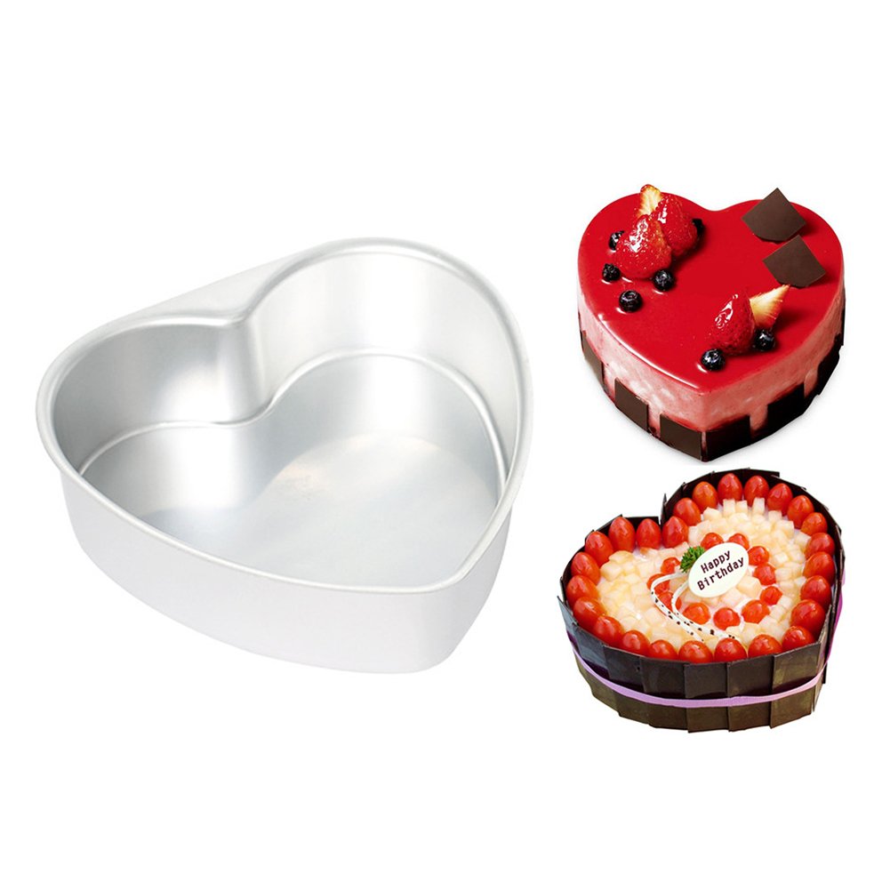 6/8/10 Inch Heart Shape Non-stick Removable Bottom Baking Pan Kitchen Cake Mold Image 2