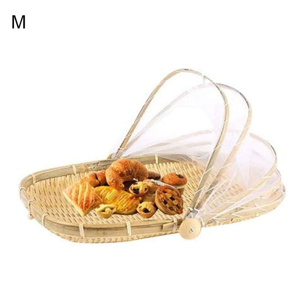 Picnic Basket with Cover Large Capacity Multifunctional Hand-Woven Storage Basket Outdoor Supplies Image 2