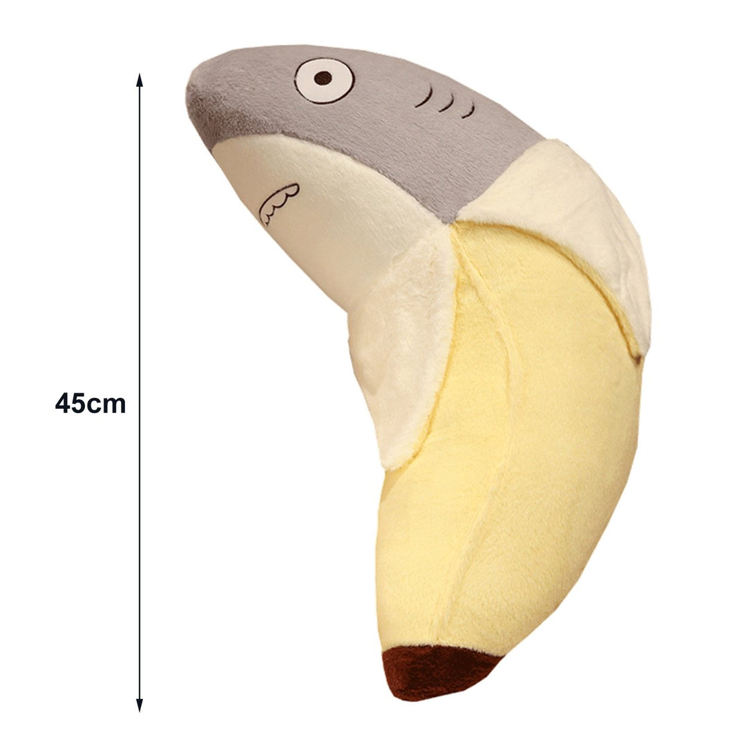 45cm Shark Banana Plush Toy Cute 2-in-1 Doll Plushies Companion Sofa Cushion Stuffed Sea Animal Doll Plush Pillow Toy Image 6