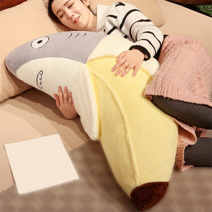 45cm Shark Banana Plush Toy Cute 2-in-1 Doll Plushies Companion Sofa Cushion Stuffed Sea Animal Doll Plush Pillow Toy Image 10