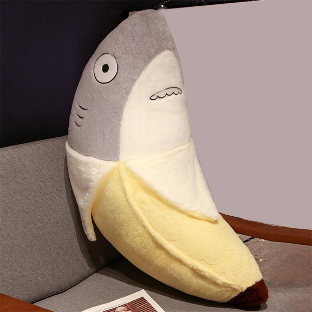 45cm Shark Banana Plush Toy Cute 2-in-1 Doll Plushies Companion Sofa Cushion Stuffed Sea Animal Doll Plush Pillow Toy Image 12